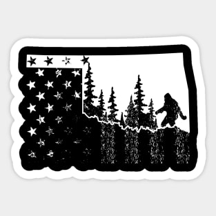 Oklahoma Bigfoot Gift Sticker